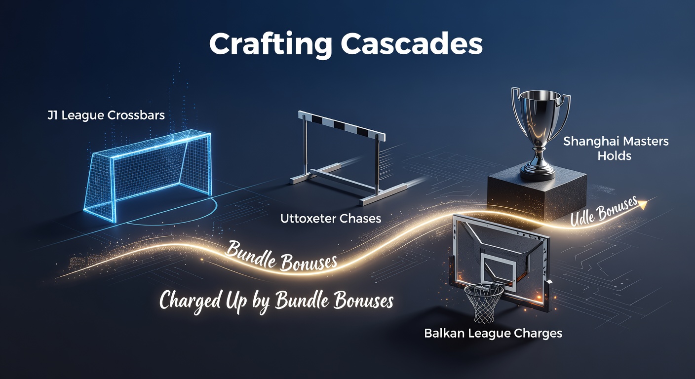J1 League action with a shot striking the crossbar during a tense match, alongside Uttoxeter racecourse jumps and tennis serve holds