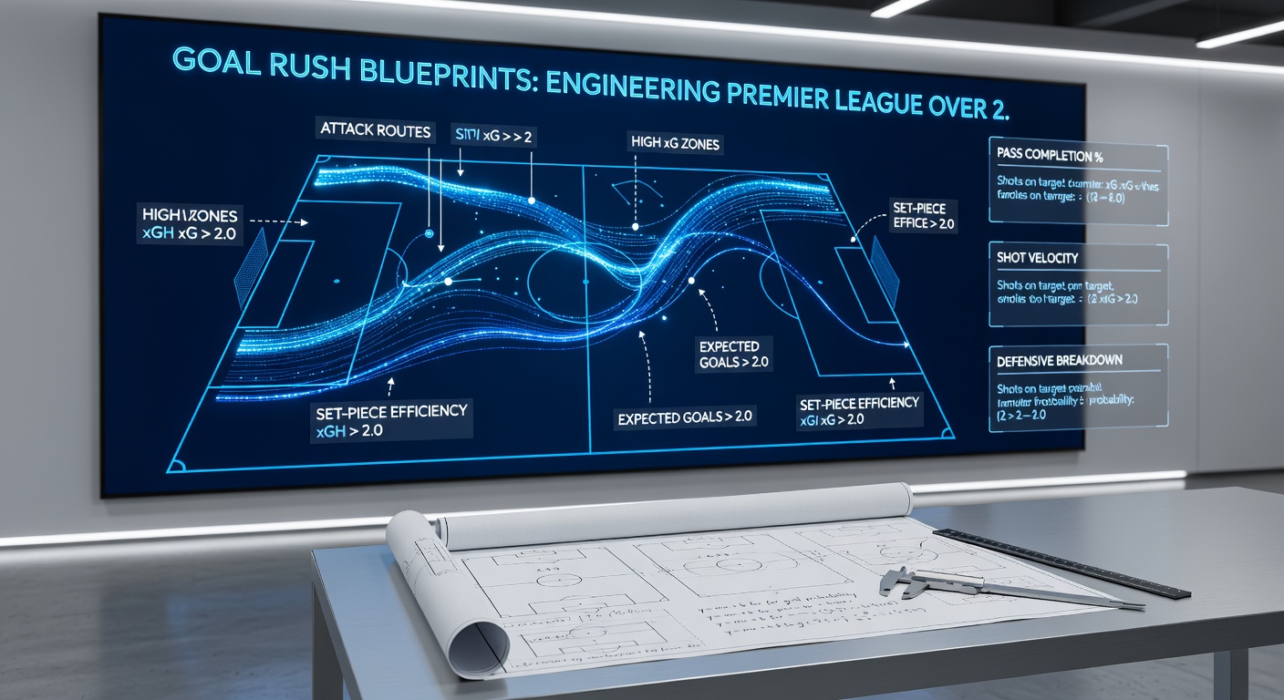 Data visualization of Premier League over 2.5 goals trends, highlighting peak scoring periods and team hotspots