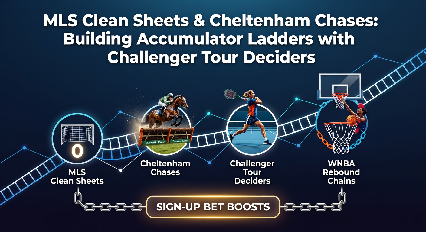 MLS goalkeeper celebrating a clean sheet during a tense match, with Cheltenham racecourse in the background highlighting chase action