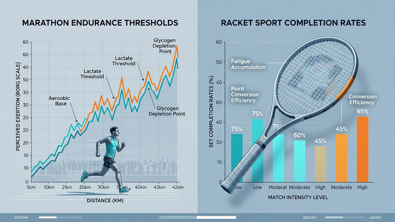 Racket sport athletes analyzing set completion data during training sessions