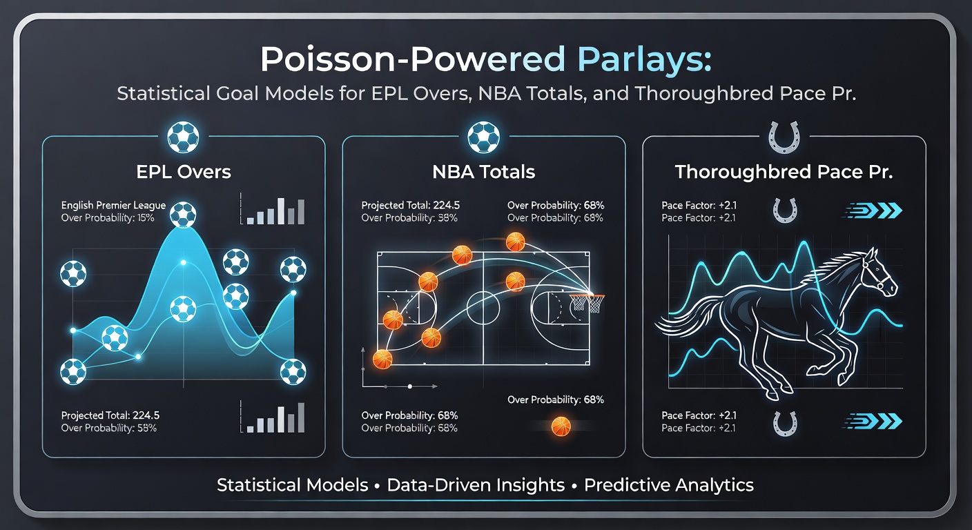 NBA totals projection heatmap using Poisson for pace and possession, overlaid with March 2026 playoff contenders