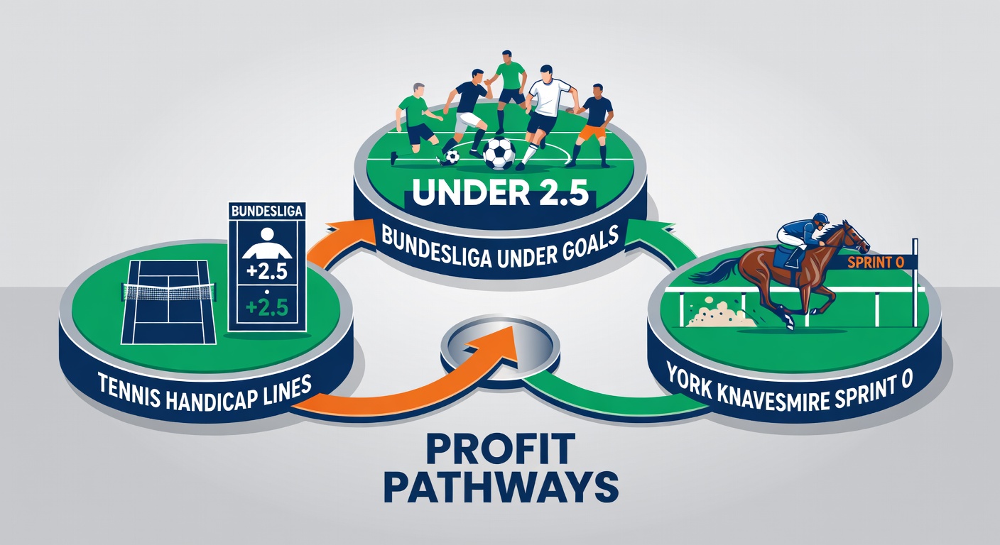 Close-up of a Bundesliga low-scoring stalemate transitioning to York sprinters thundering past the stands and a tennis player mid-handicap chase