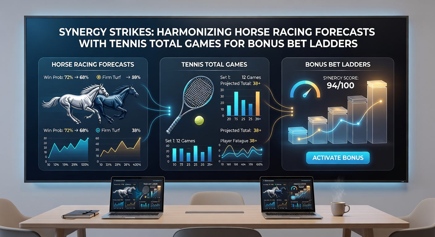 Tennis players in a grueling rally on clay court overlaid with horse racing odds board