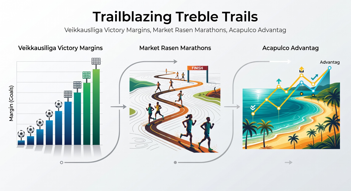 Dynamic split image showing a Veikkausliiga goal celebration, a horse powering through Market Rasen mud, Acapulco player serving in an advantage set, and Raptors' Scottie Barnes grabbing a key rebound